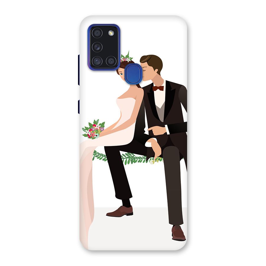 Wedding Couple Back Case for Galaxy A21s