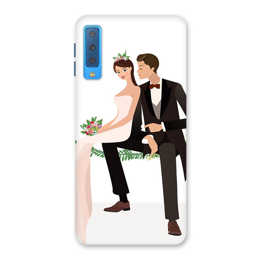 Wedding Couple Back Case for Galaxy A7 (2018)