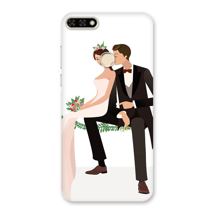 Wedding Couple Back Case for Honor 7A