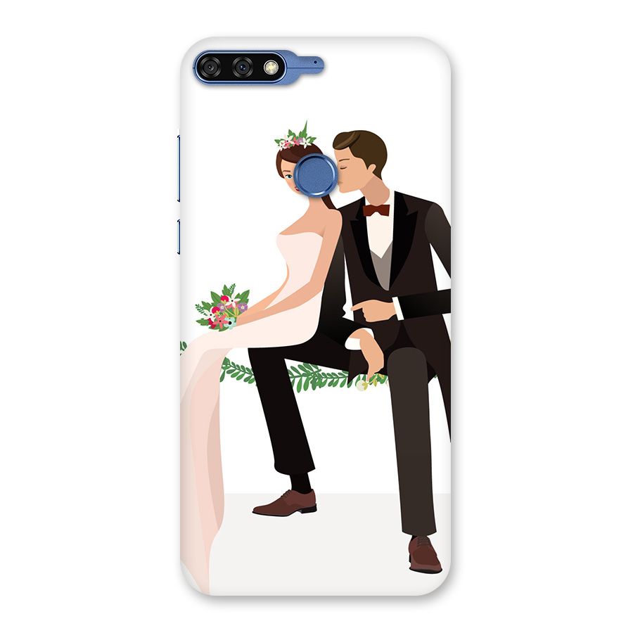 Wedding Couple Back Case for Honor 7C
