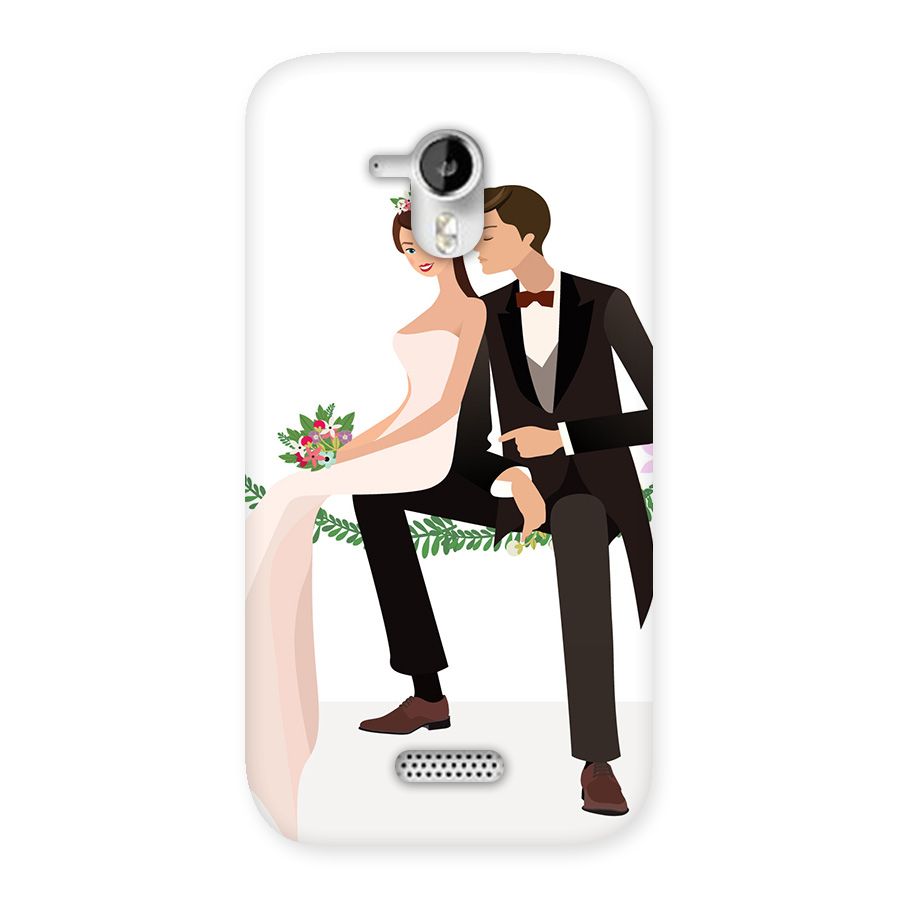 Wedding Couple Back Case for Micromax Canvas HD A116