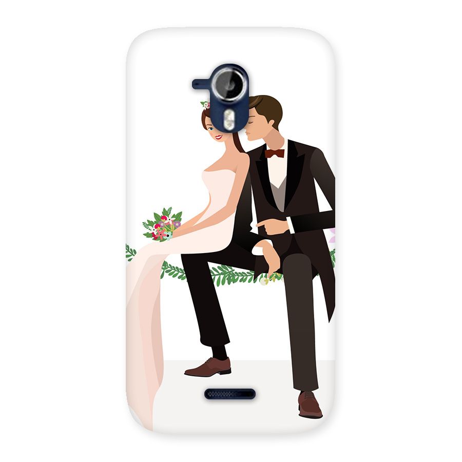 Wedding Couple Back Case for Micromax Canvas Magnus A117