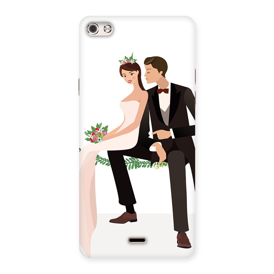 Wedding Couple Back Case for Micromax Canvas Silver 5