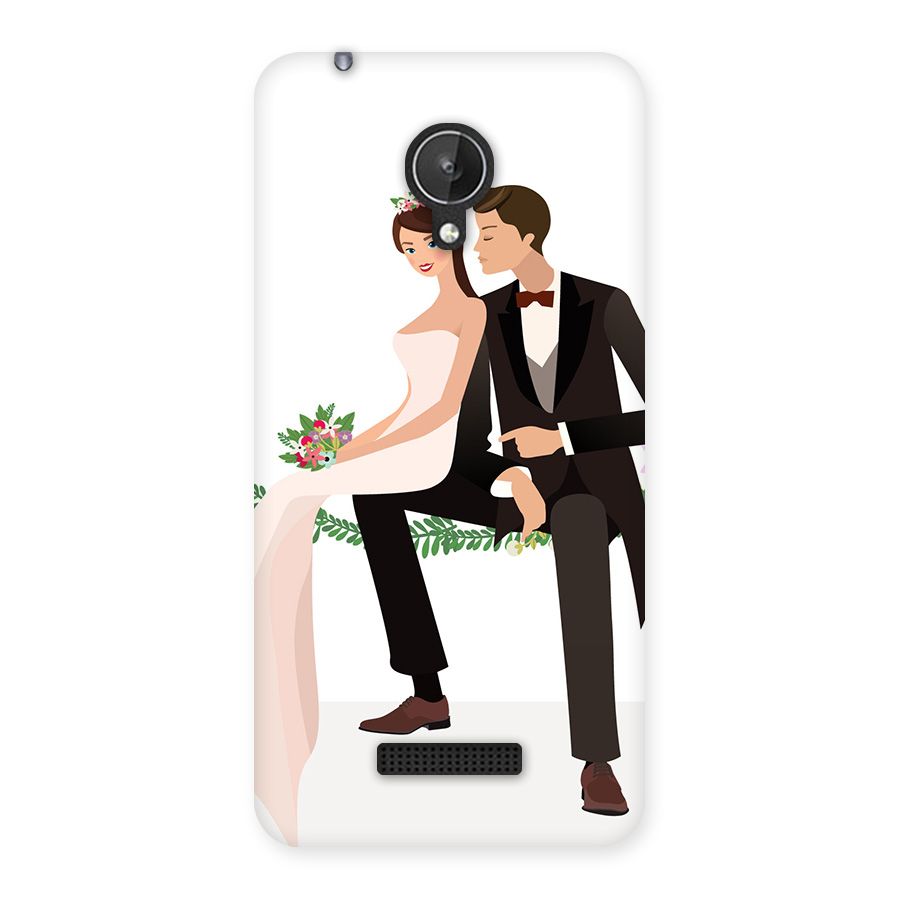 Wedding Couple Back Case for Micromax Canvas Spark Q380