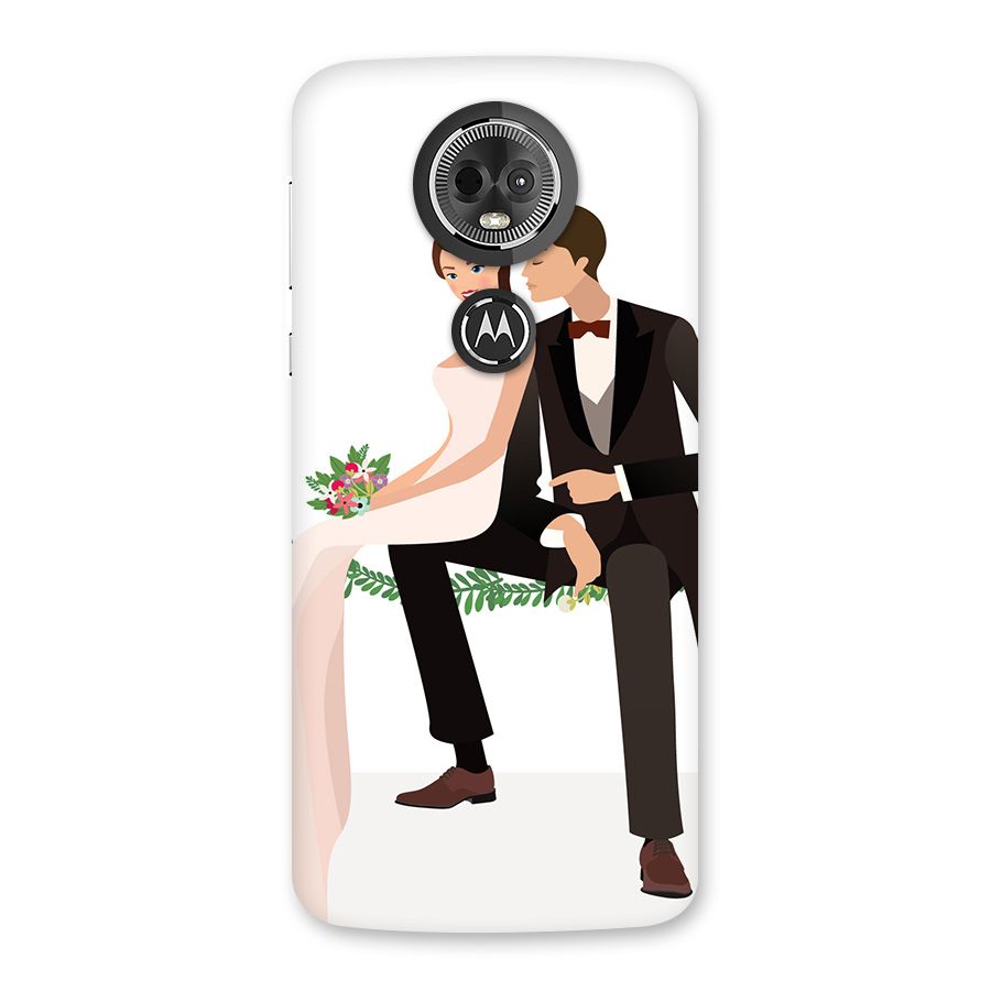 Wedding Couple Back Case for Moto E5 Plus