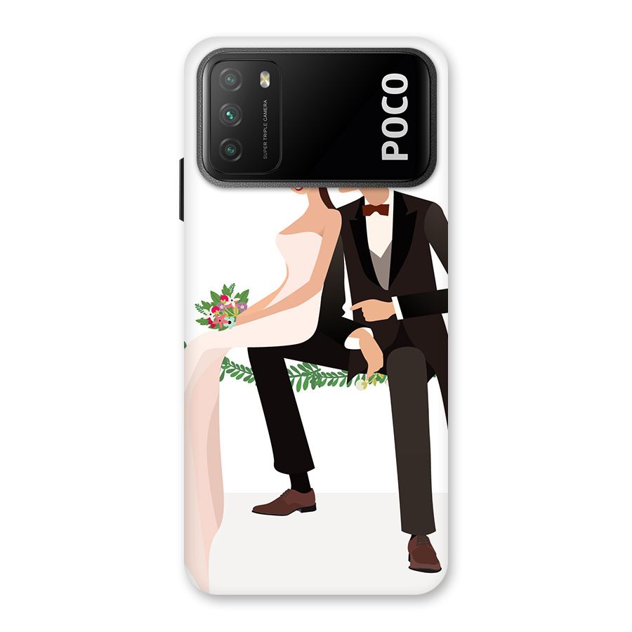 Wedding Couple Back Case for Poco M3