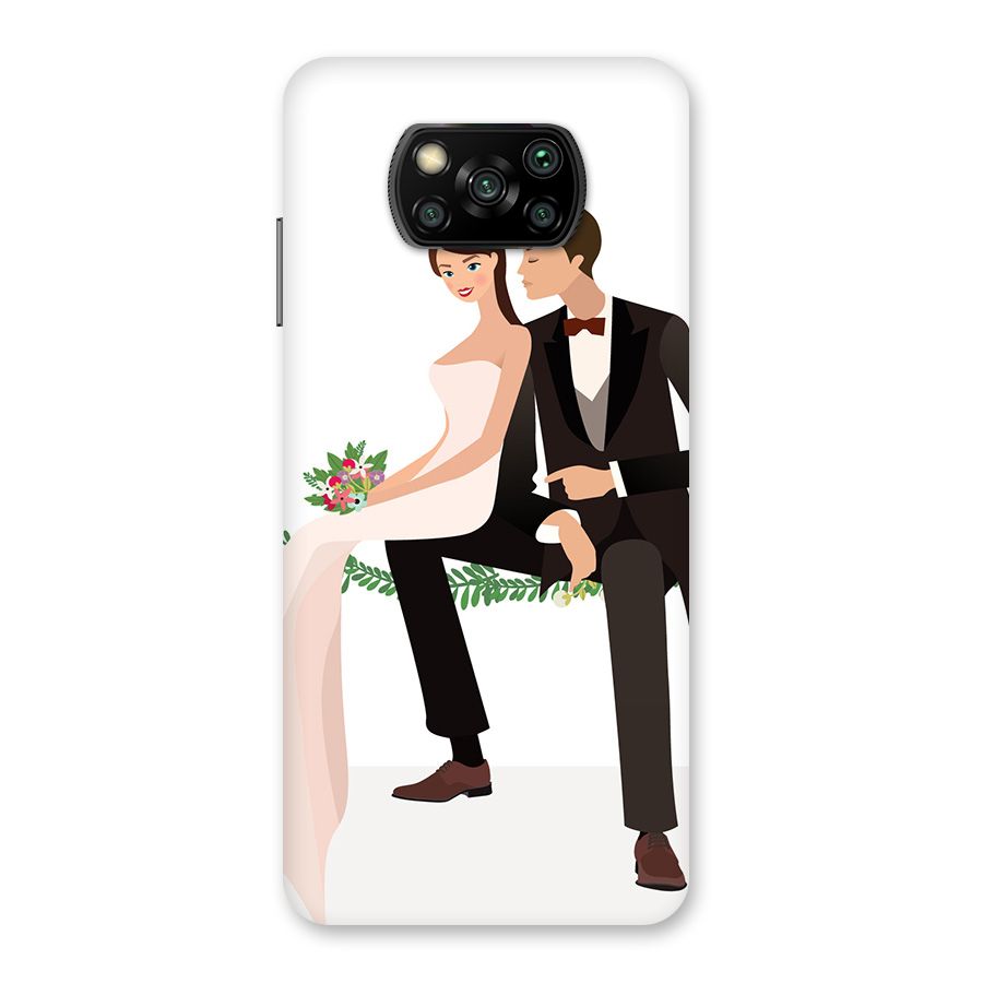 Wedding Couple Back Case for Poco X3
