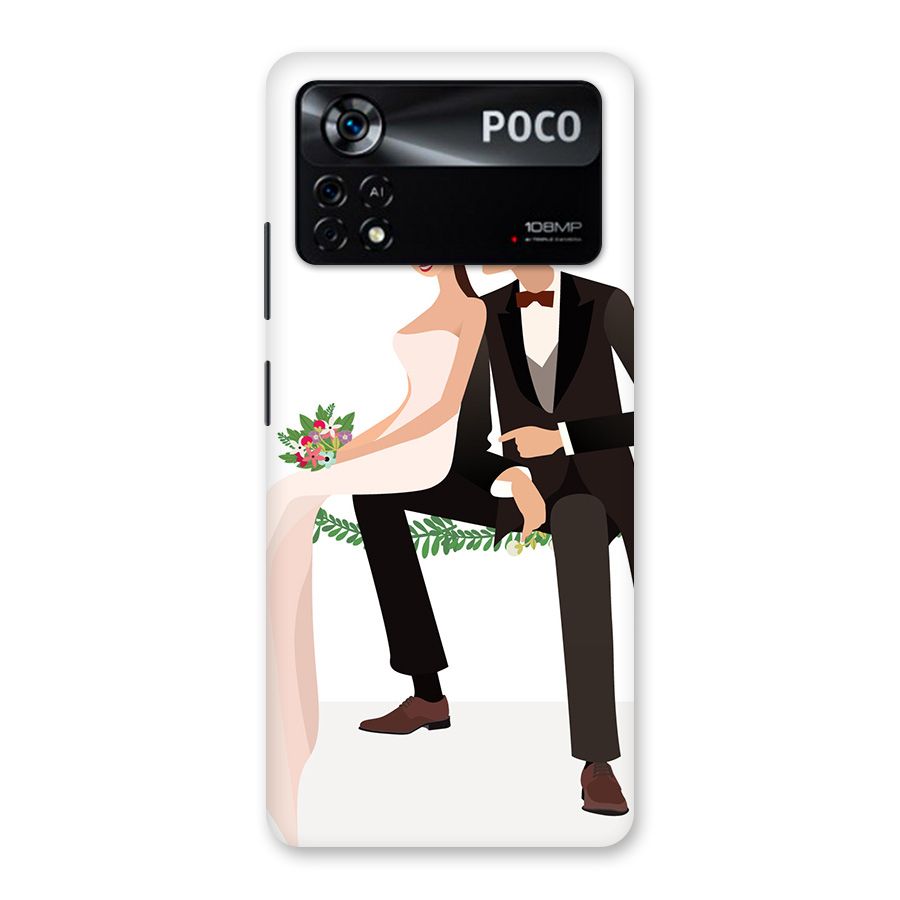 Wedding Couple Back Case for Poco X4 Pro 5G