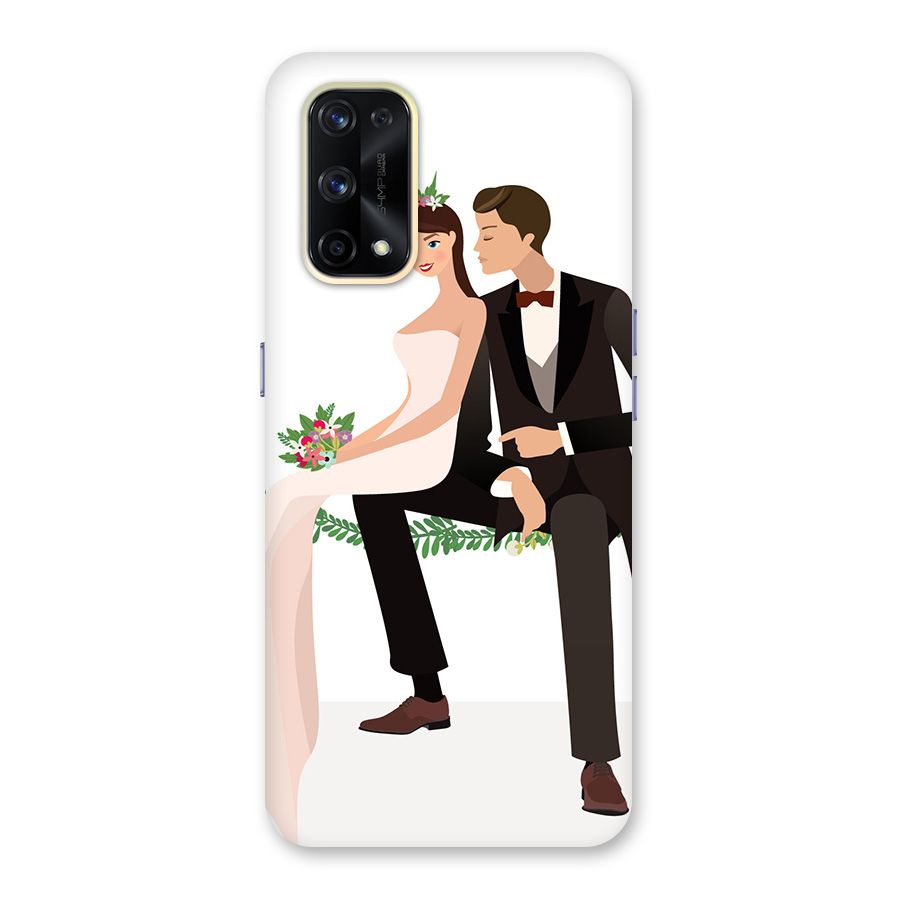 Wedding Couple Glass Back Case for Realme X7 Pro