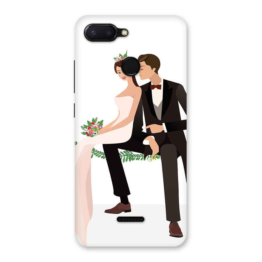 Wedding Couple Back Case for Redmi 6