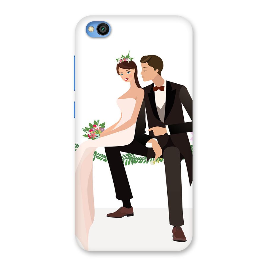 Wedding Couple Back Case for Redmi Go