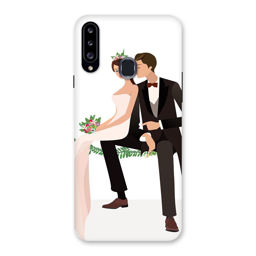Wedding Couple Back Case for Samsung Galaxy A20s