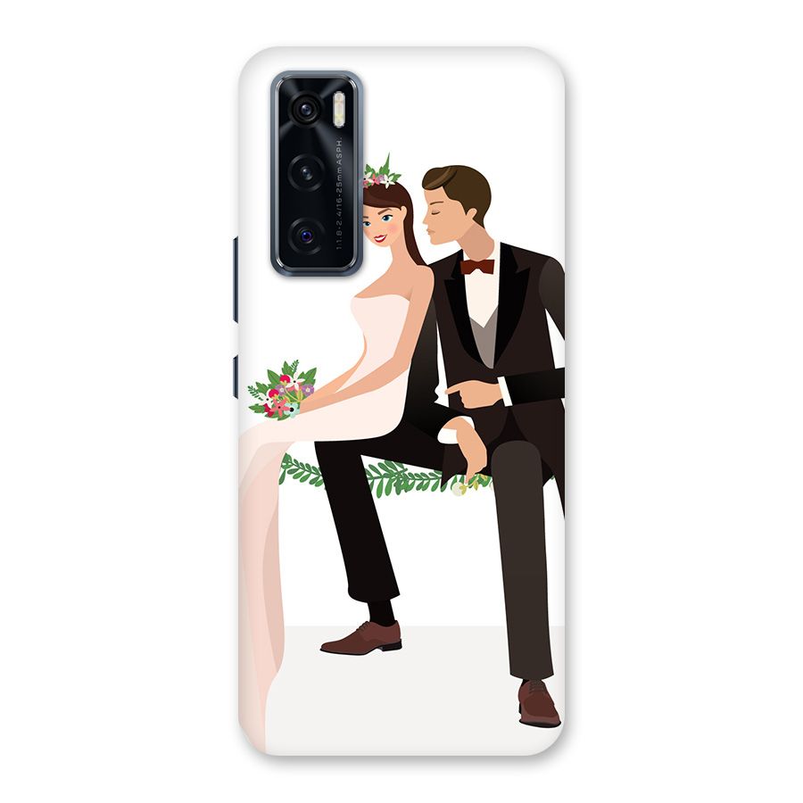 Wedding Couple Back Case for Vivo V20 SE