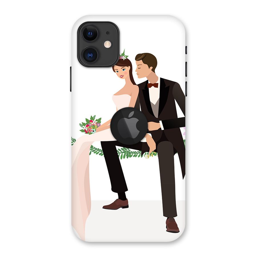 Wedding Couple Back Case for iPhone 11 Logo Cut
