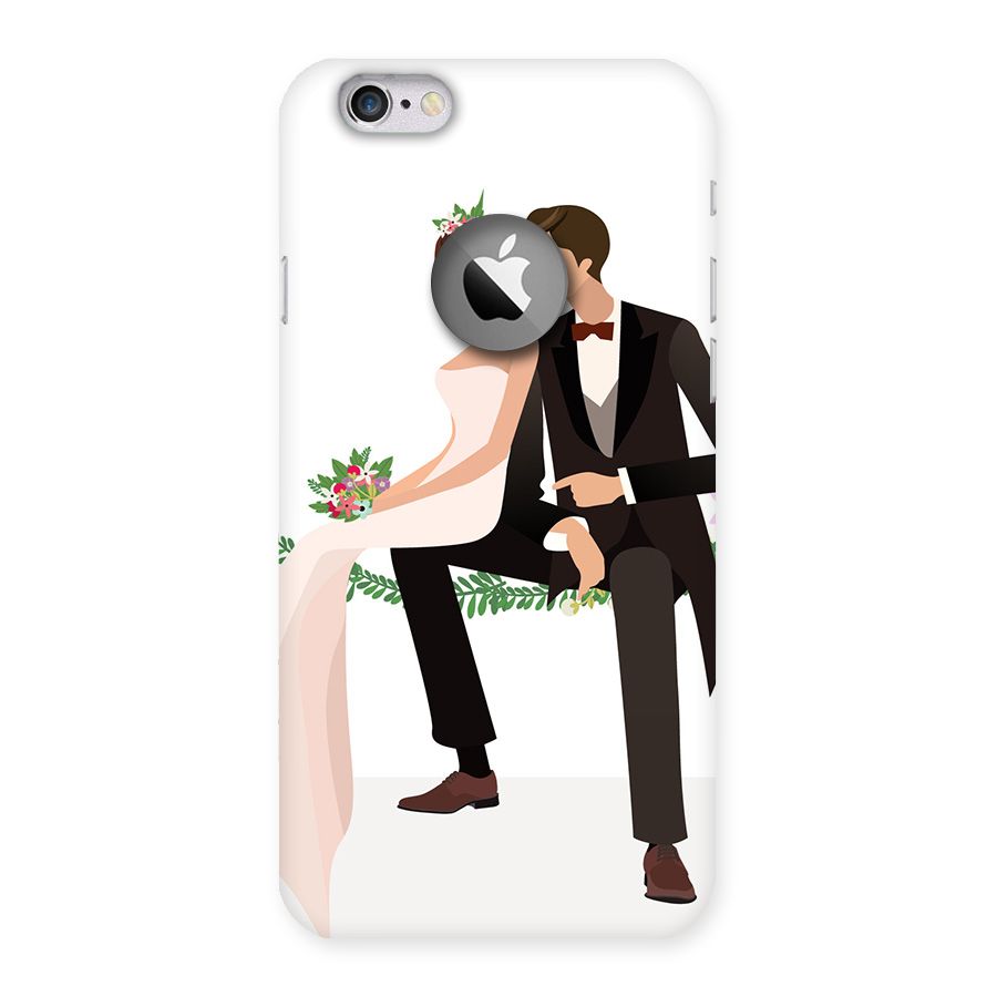 Wedding Couple Back Case for iPhone 6 Logo Cut