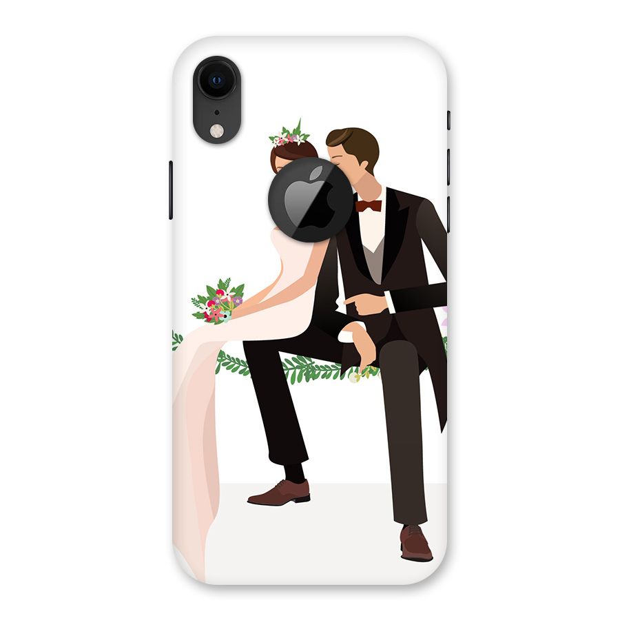 Wedding Couple Back Case for iPhone XR Logo Cut
