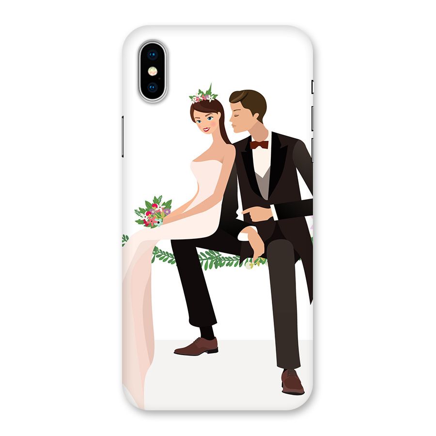 Wedding Couple Back Case for iPhone XS