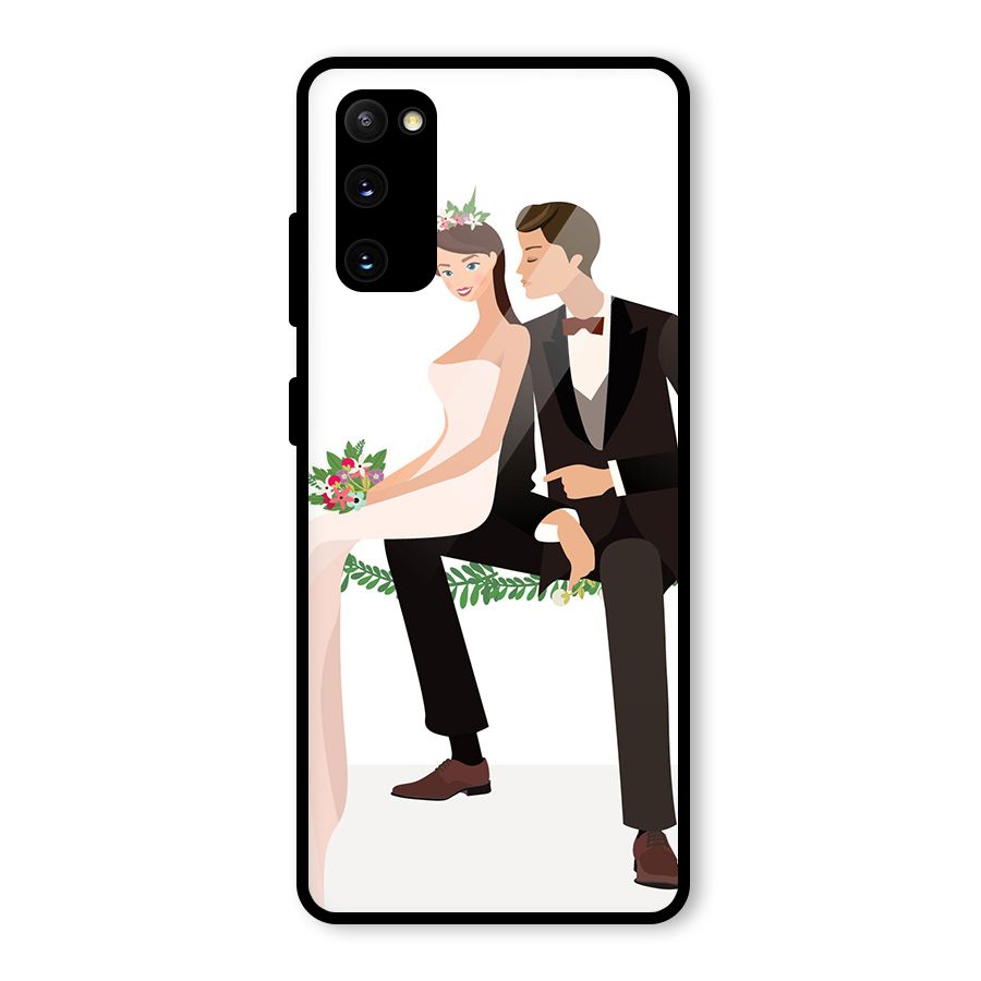 Wedding Couple Glass Back Case for Galaxy S20 FE 5G