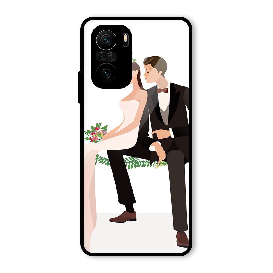 Wedding Couple Glass Back Case for Mi 11X Pro