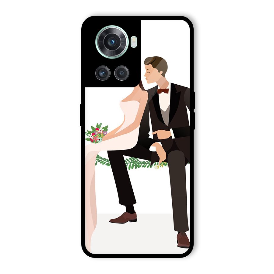 Wedding Couple Glass Back Case for OnePlus 10R