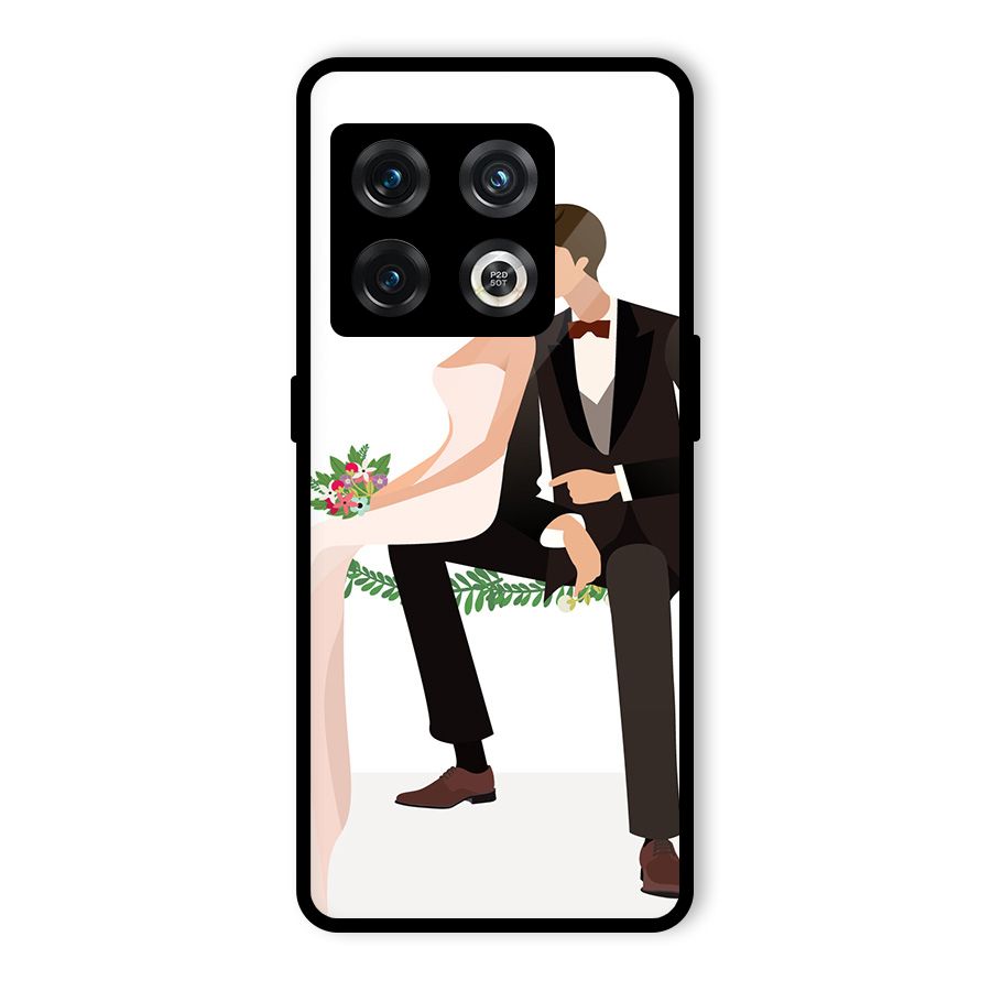 Wedding Couple Glass Back Case for OnePlus 10 Pro 5G