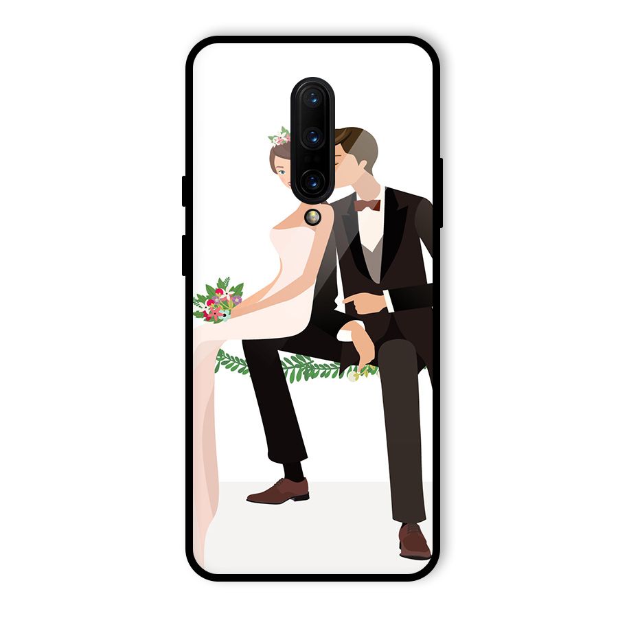 Wedding Couple Glass Back Case for OnePlus 7 Pro