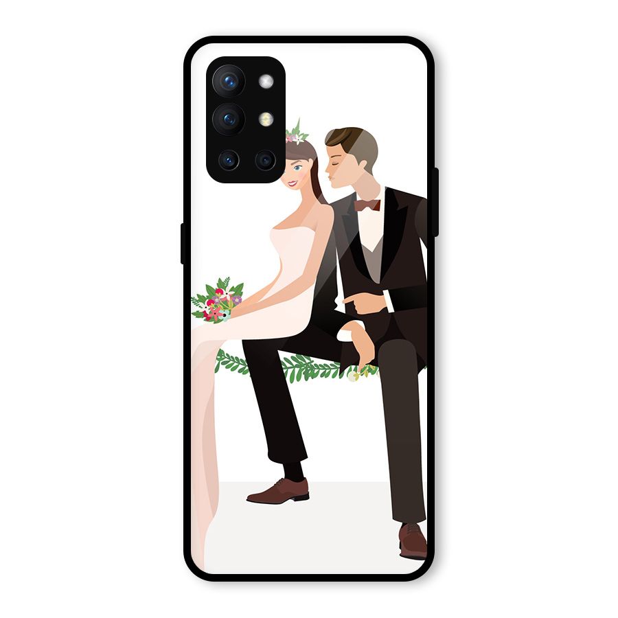 Wedding Couple Glass Back Case for OnePlus 9R