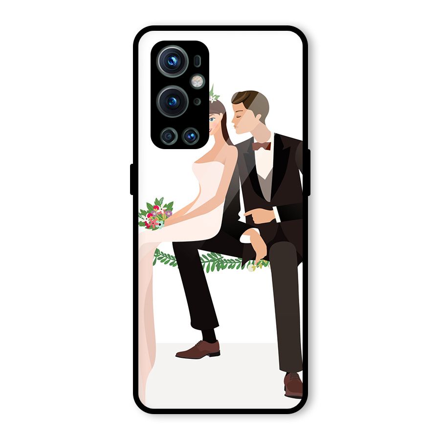 Wedding Couple Glass Back Case for OnePlus 9 Pro