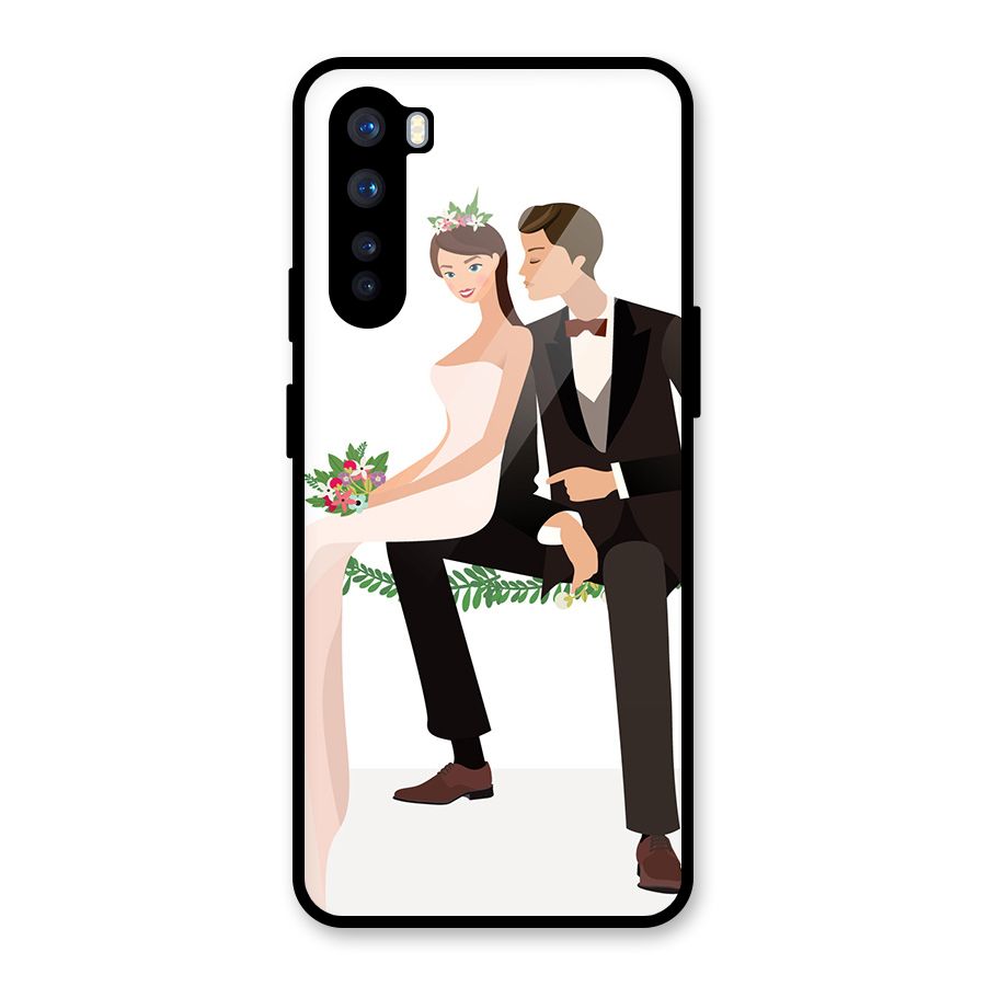 Wedding Couple Glass Back Case for OnePlus Nord