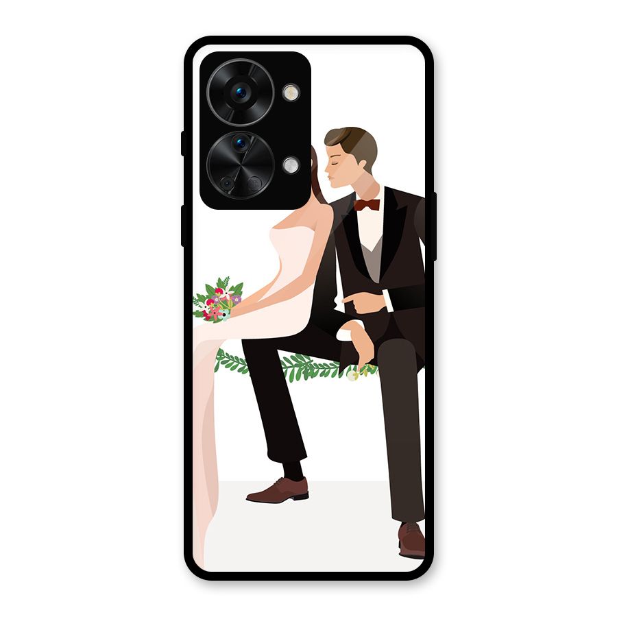 Wedding Couple Glass Back Case for OnePlus Nord 2T