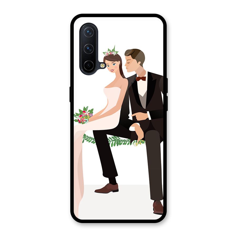 Wedding Couple Glass Back Case for OnePlus Nord CE 5G