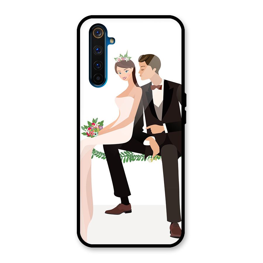 Wedding Couple Glass Back Case for Realme 6 Pro