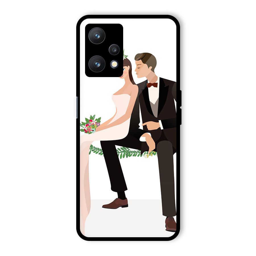 Wedding Couple Glass Back Case for Realme 9 Pro 5G