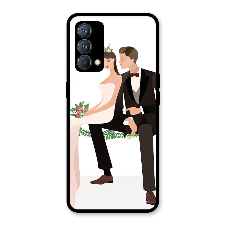 Wedding Couple Glass Back Case for Realme GT Master Edition