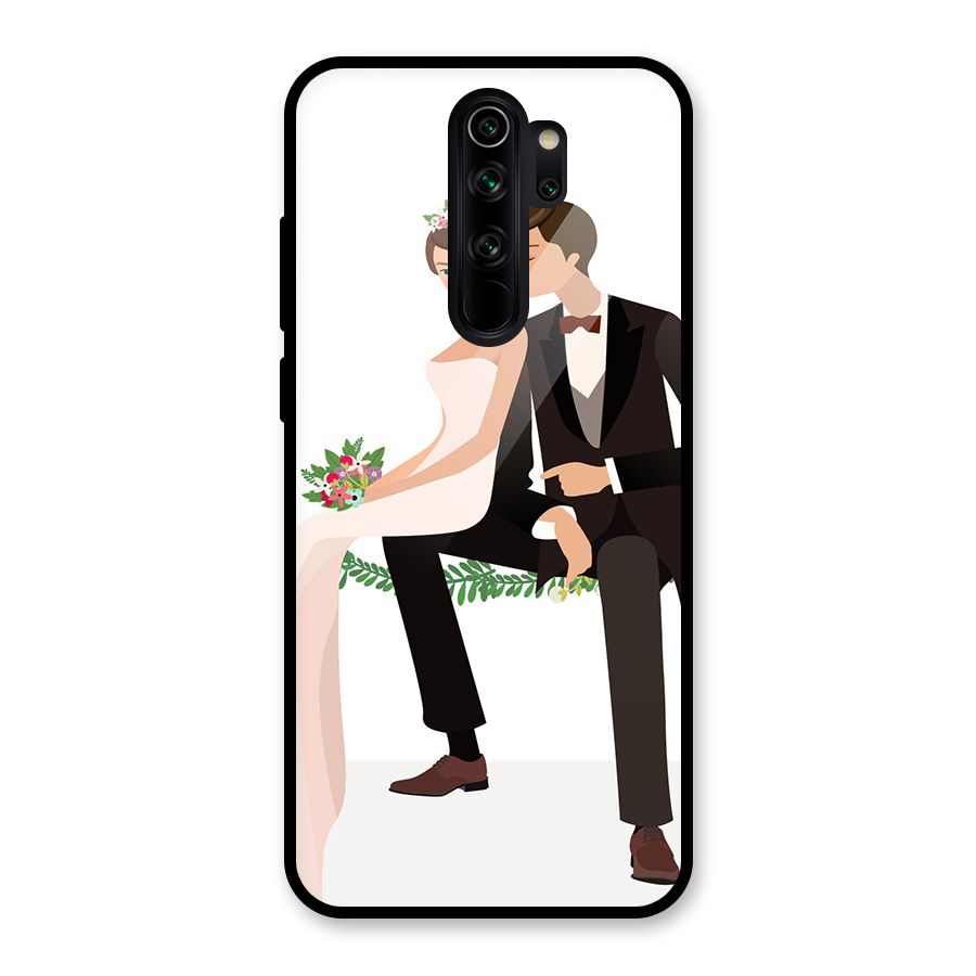 Wedding Couple Glass Back Case for Redmi Note 8 Pro