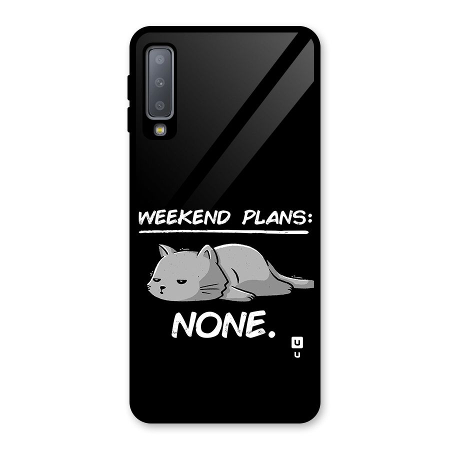 Weekend Plans None Glass Back Case for Galaxy A7 (2018)