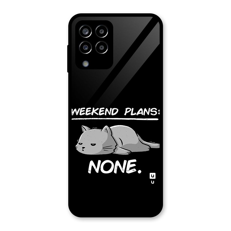 Weekend Plans None Glass Back Case for Galaxy M33