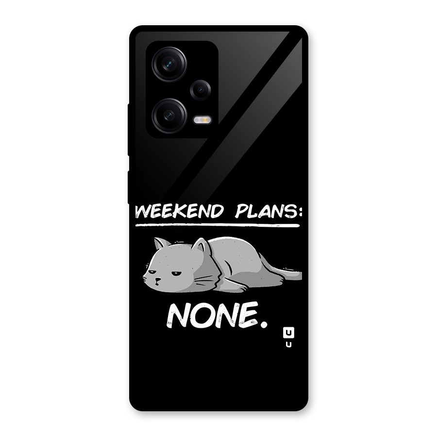 Weekend Plans None Glass Back Case for Redmi Note 12 Pro