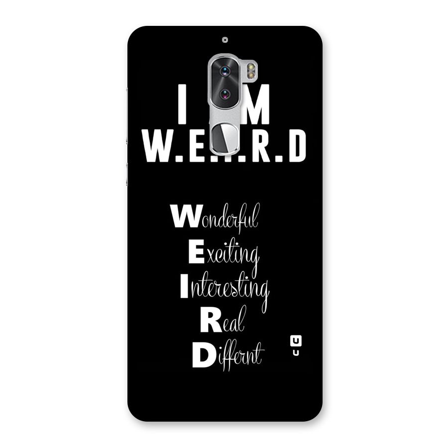 Weird Me Back Case for Coolpad Cool 1