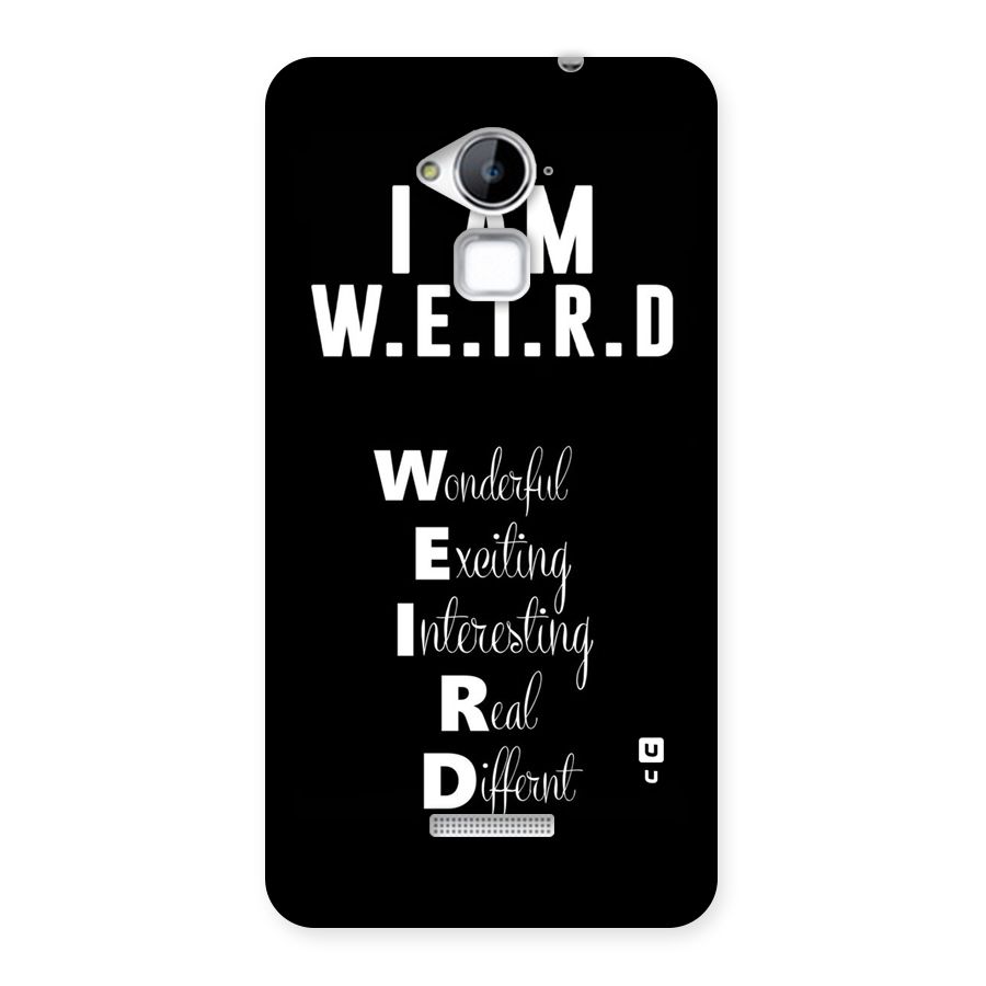 Weird Me Back Case for Coolpad Note 3