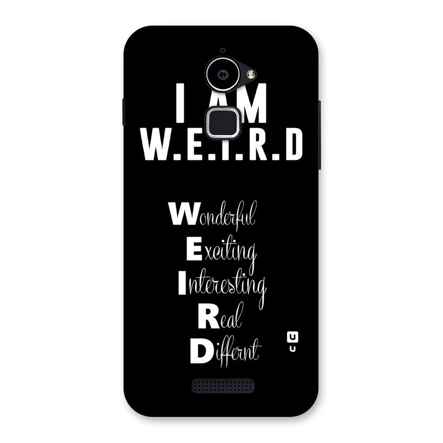 Weird Me Back Case for Coolpad Note 3 Lite
