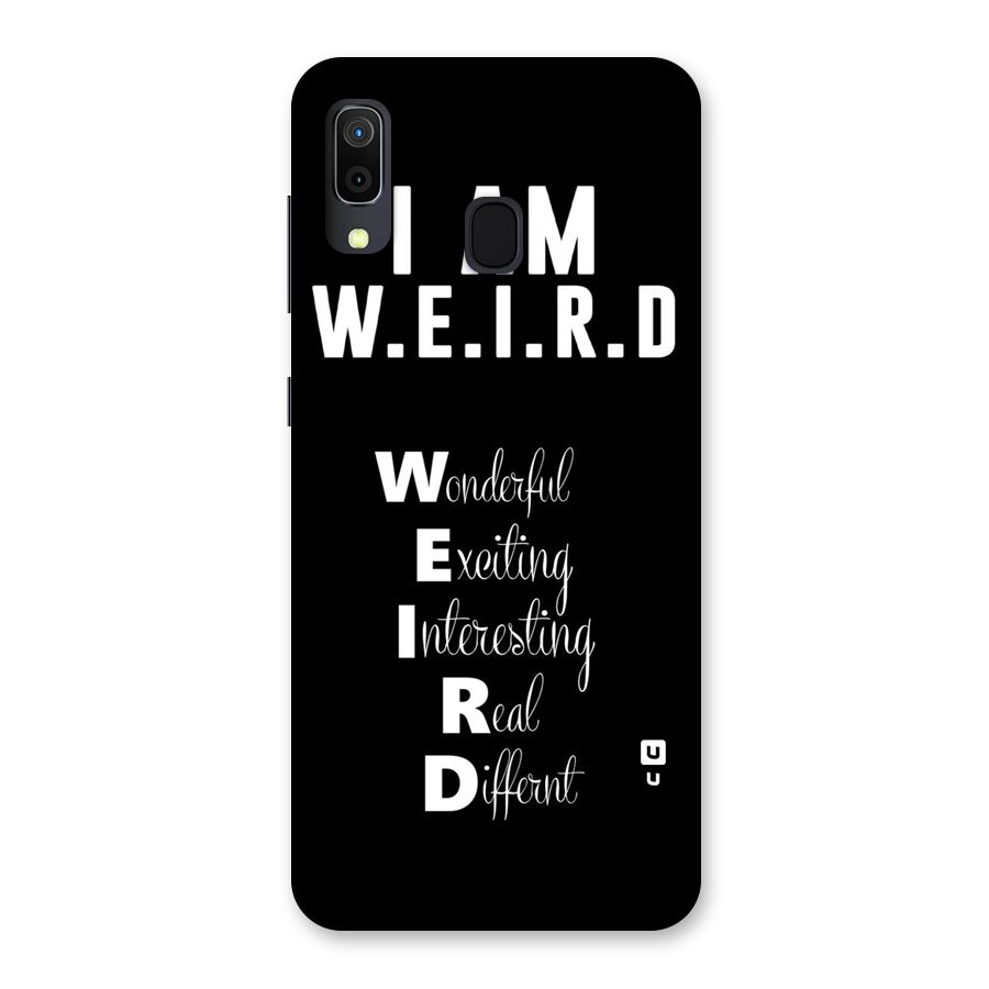 Weird Me Back Case for Galaxy A20