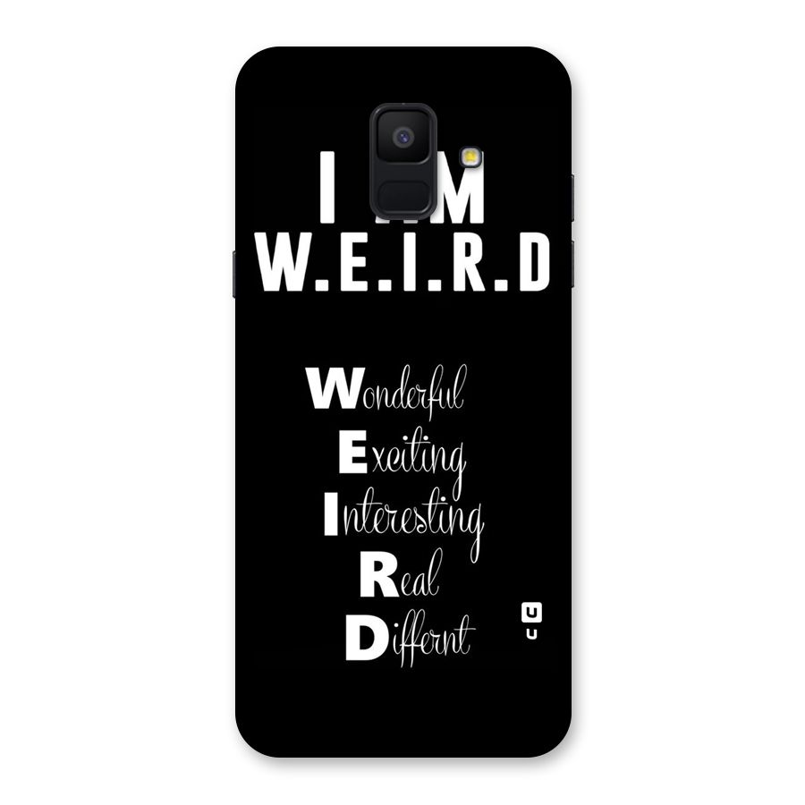 Weird Me Back Case for Galaxy A6 (2018)