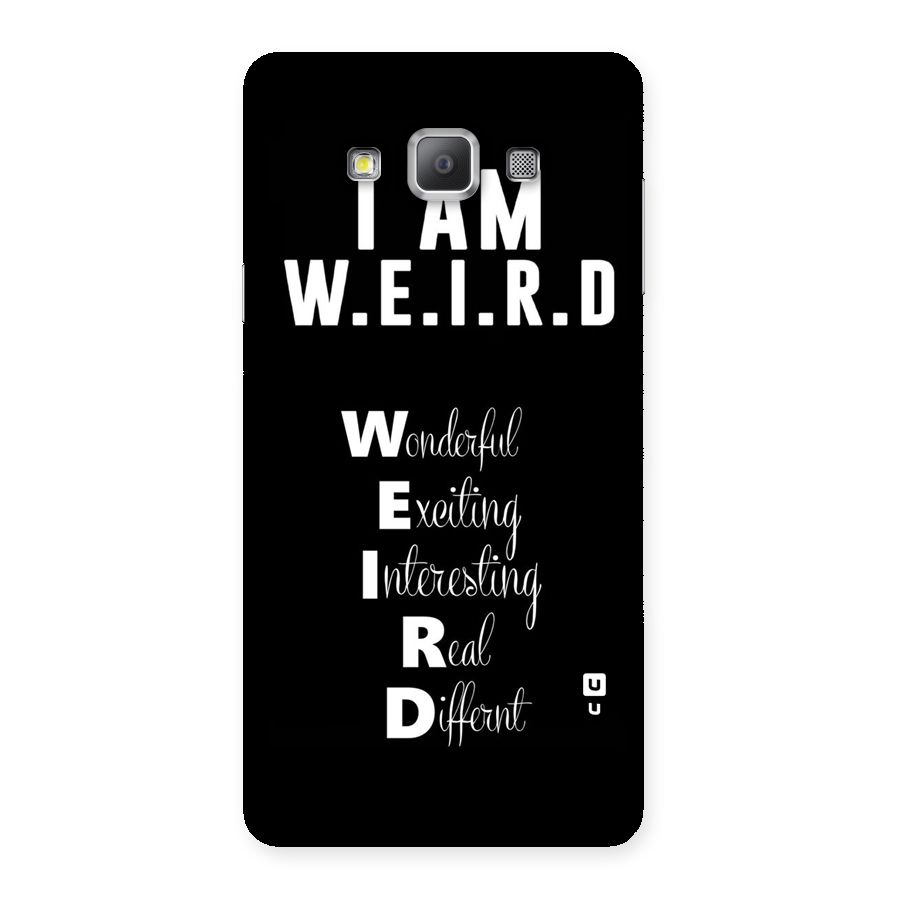 Weird Me Back Case for Galaxy A7