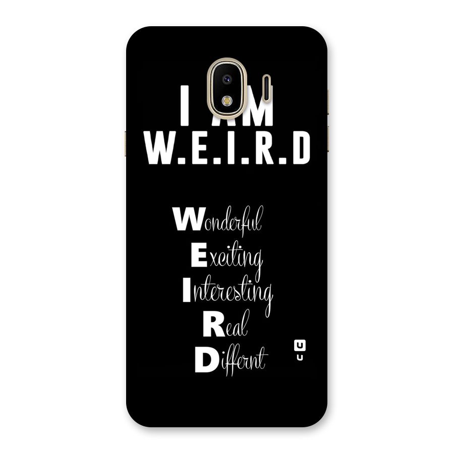 Weird Me Back Case for Galaxy J4