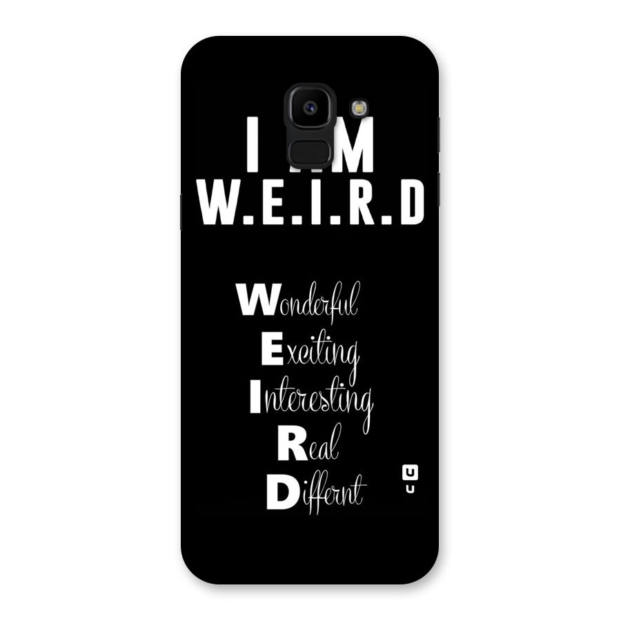 Weird Me Back Case for Galaxy J6