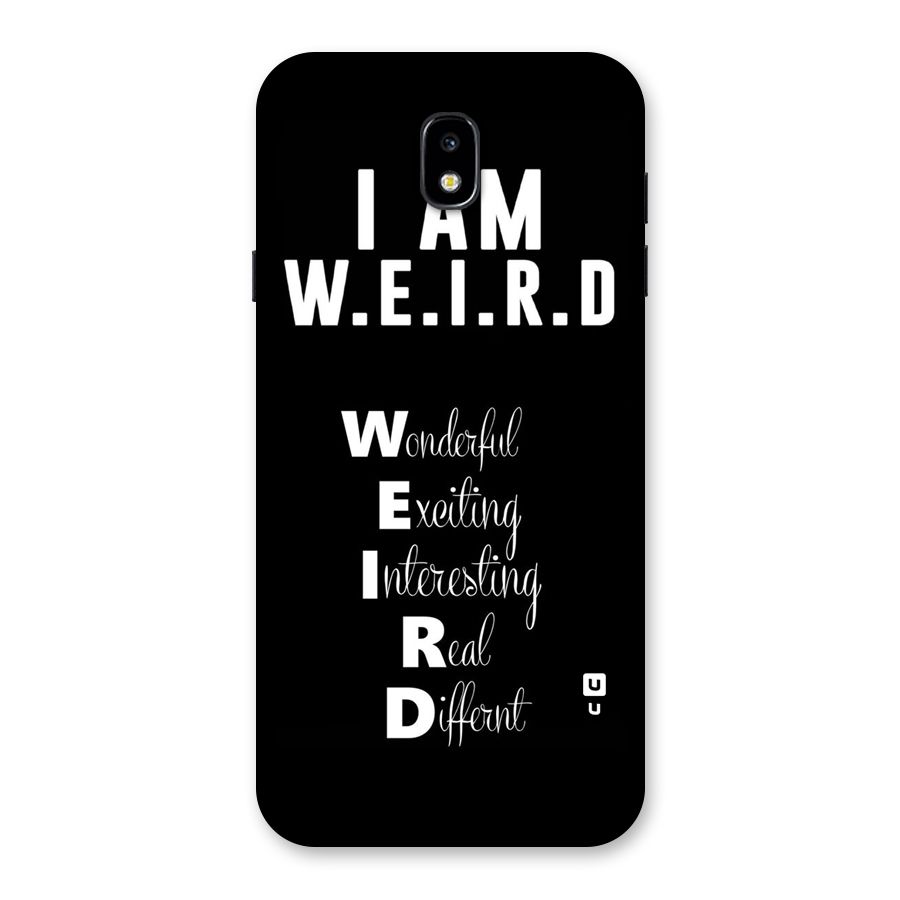 Weird Me Back Case for Galaxy J7 Pro