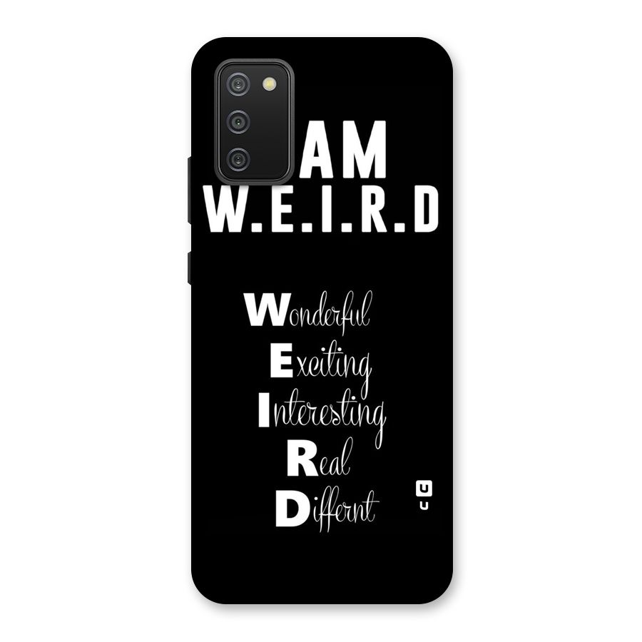 Weird Me Back Case for Galaxy M02s