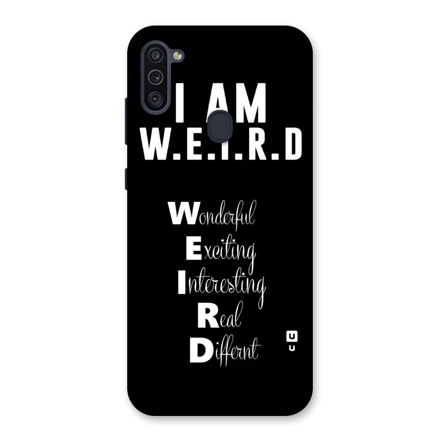 Weird Me Back Case for Galaxy M11