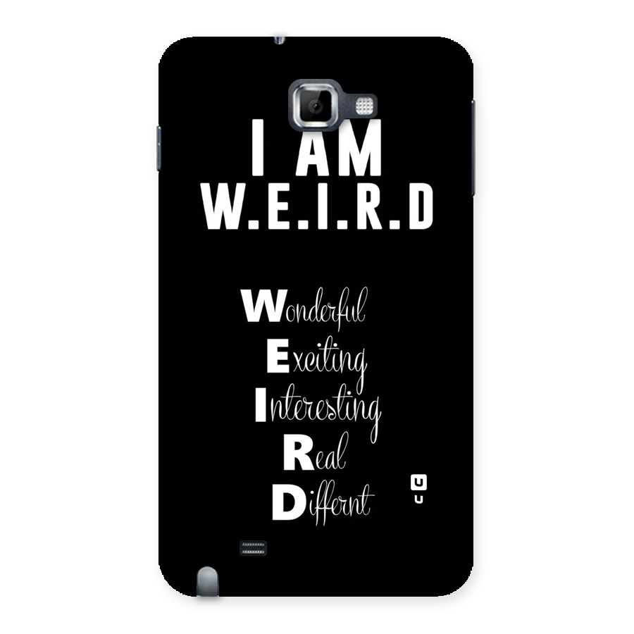 Weird Me Back Case for Galaxy Note